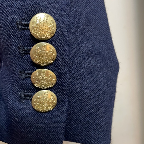 J Crew 2 button classic navy wool blazer - Picture 5 of 6